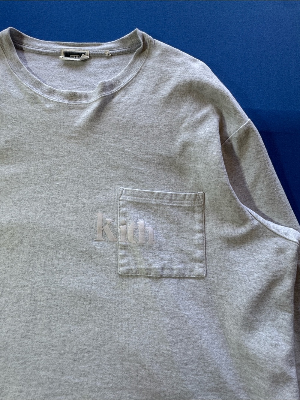 Kith Pocket Tee in Light Heather Gray